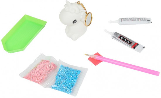 Фигурка-брелок алмазной мозаикой «Единорог»