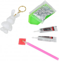 Фигурка-брелок алмазной мозаикой «Зайчик» - Фото 2