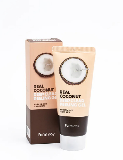 Отшелушивающий гель с экстрактом кокоса «Real Coconut Deep Clear Peeling Gel»