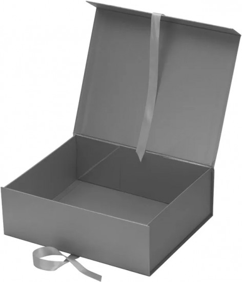 Коробка подарочная разборная на магнитах с лентами