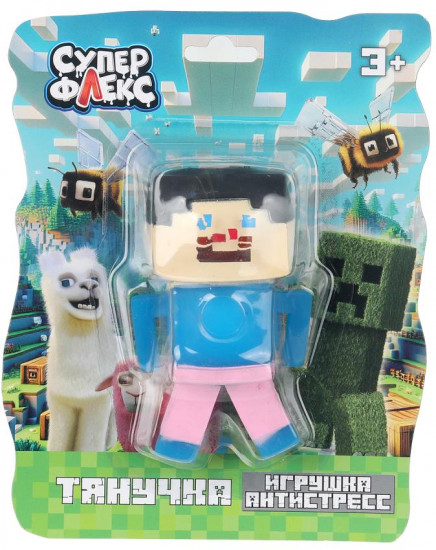 Игрушка-тянучка «Пиксельный персонаж»