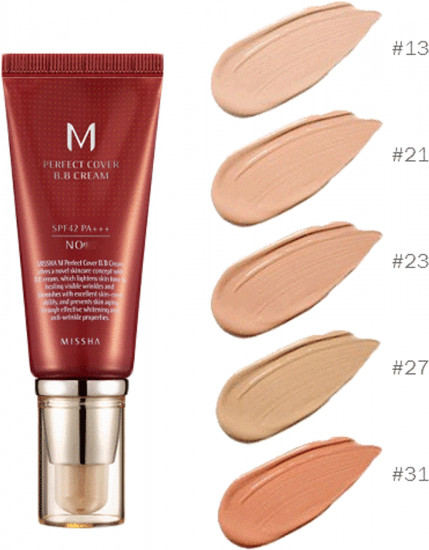 BB крем для лица «M Perfect Cover B.B Cream», оттенок 23