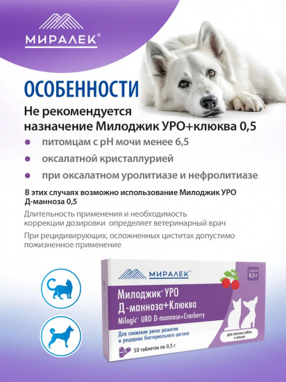 Лакомство функциональное для снижения риска развития и рецидива бактериального цистита у животных