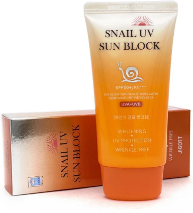 Крем для лица солнцезащитный «Snail UV Sun Block» SPF50+ PA+++
