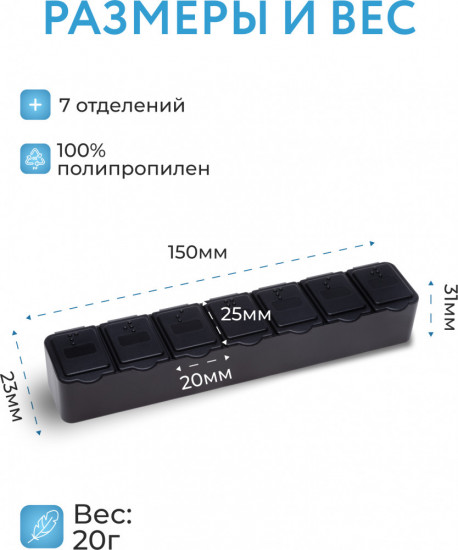 Таблетница на 7 дней