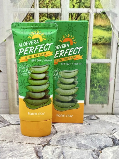 Солнщезащитный крем с экстрактом алоэ «AloeVera Perfect Sun Cream» SPF 50