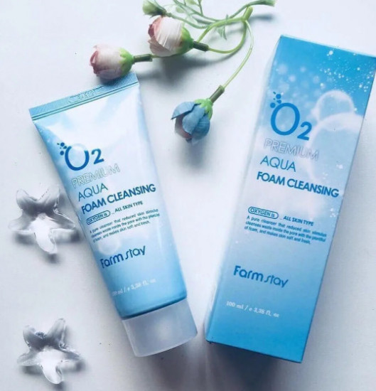 Увлажняющая пенка с кислородом «O2 Premium Aqua Foam Cleansing»