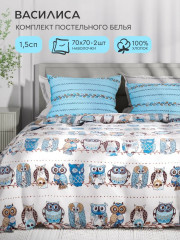 Комплект постельного белья «Совушки» - Фото 1