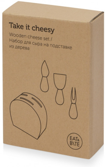 Набор ножей для сыра на подставке «Take it cheesy»