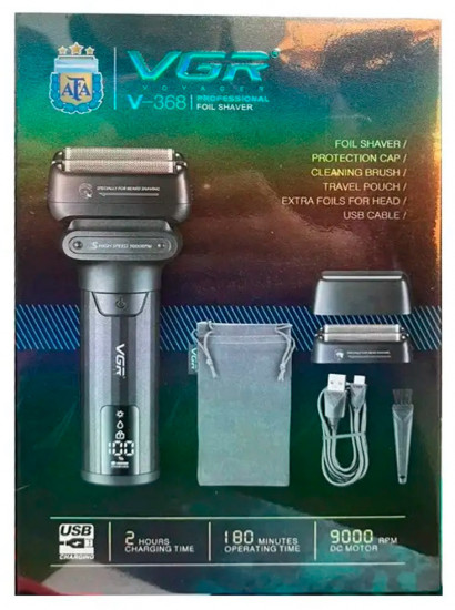 Электробритва-триммер универсальная VGR V-368 Black Shaver