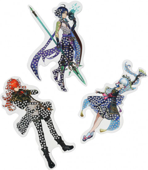 Мозаика кристальная на подставке «Геншин»