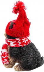 Фигурка декоративная «Рождественский щенок йорк» - Фото 4