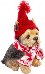 Фигурка декоративная «Рождественский щенок йорк» - Фото 6