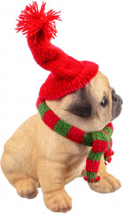 Фигурка декоративная «Рождественский мопс» - Фото 7