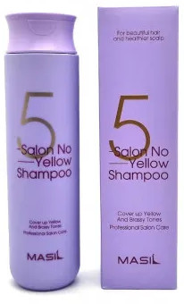 Тонирующий шампунь для осветленных волос «5 Salon No Yellow Shampoo»