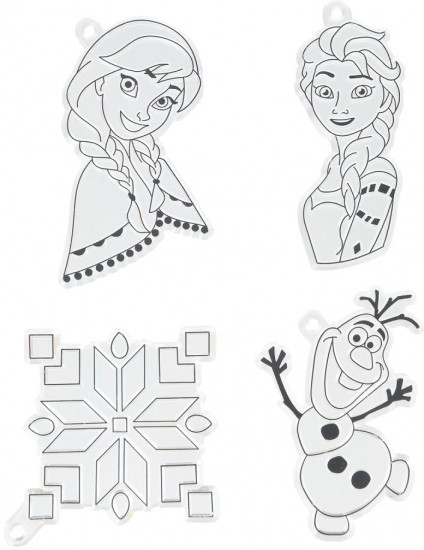 Роспись по витражам «Снежная принцесса»