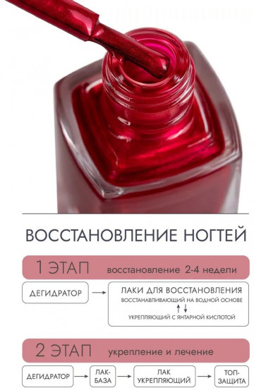 Лак для ногтей перламутровый укрепляющий, оттенок 38 Огненный закат