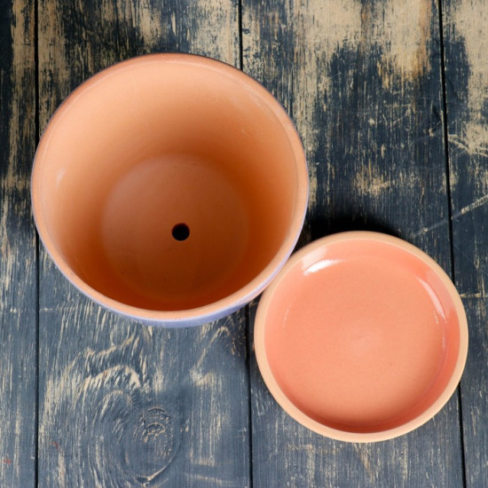 Горшок для цветов с поддоном