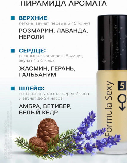 Туалетная вода для мужчин с феромонами «№5»