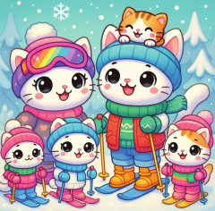 Календарь настенный на 2026 год «Милые кавай-котики» - Фото 2