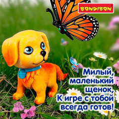 Игровой набор «Щенок бежевый с голубым ошейником с аксессуарами» - Фото 10
