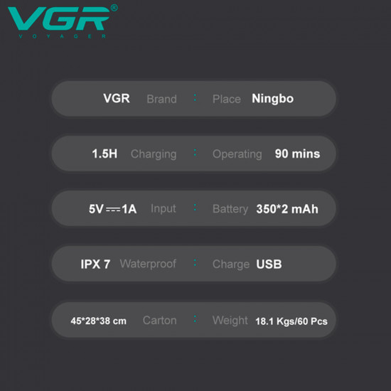 Электробритва VGR V-379 Shaver