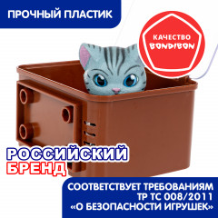 Игровой набор «Котенок серый полосатый в боксе» - Фото 13