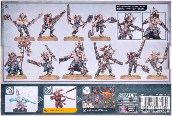 Набор фигурок-миниатюр сборных «WH40K: World Eaters Jakhals»