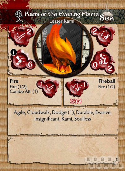 Набор фигурок «Lesser Kami of the Evening Flame»
