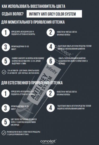 Восстановитель цвета седых волос «Anti Grey», оттенок Пепельно-русый