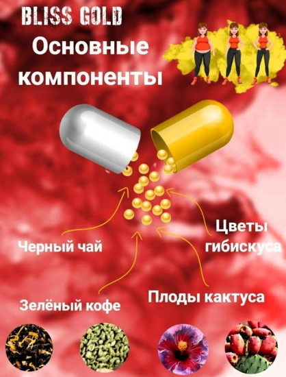 Капсулы для похудения «Bliss Gold»