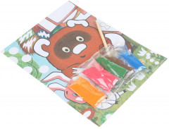 Аппликация из песка «Винни Пух» - Фото 1