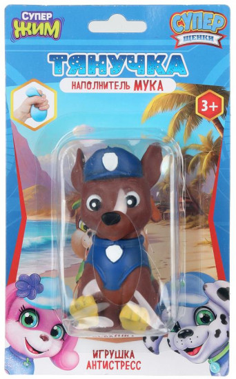 Игрушка-тянучка с мукой «Суперщенки»