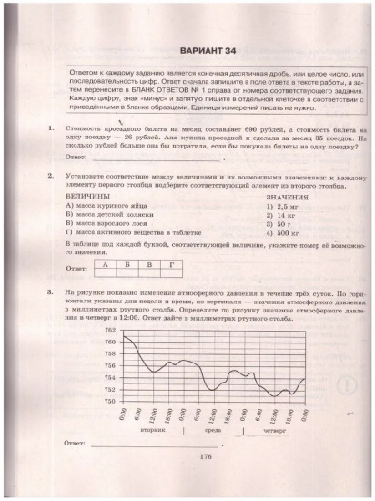 ЕГЭ 2026. Математика. Базовый уровень. 50 вариантов. Типовые варианты экзаменационных заданий