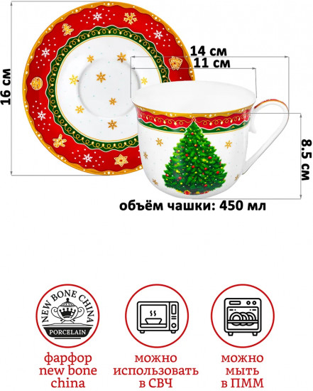 Чайная пара «Новогодняя елка»