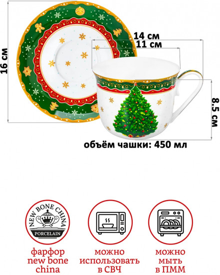 Чайная пара «Новогодняя елка»