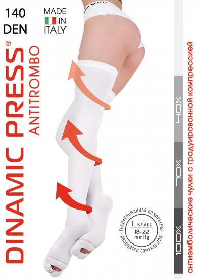 Чулки компрессионные «Dinamic press antitrombo»