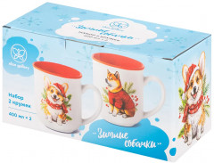Набор кружек «Зимние собачки» - Фото 7