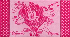 Комплект полотенец махровых пестротканых "Minnie Love" (Cleanelly, 50х90 и 70х130) - Фото 2