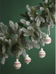 Набор ёлочных украшений с подсветкой «Festive embroidey» - Фото 2