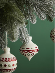 Набор ёлочных украшений с подсветкой «Festive embroidey» - Фото 4