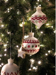 Набор ёлочных украшений с подсветкой «Festive embroidey» - Фото 12