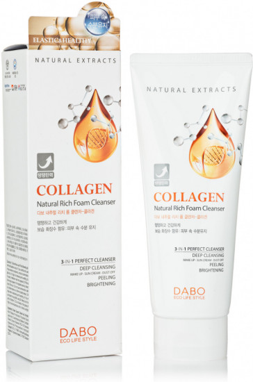 Пенка для умывания c коллагеном «Natural Rich Foam Cleanser»