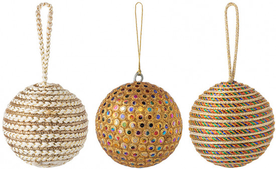 Набор ёлочных украшений «Disco balls»