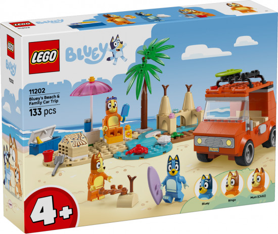 Конструктор LEGO® 11202 Пляжная и семейная поездка на машине Блуи