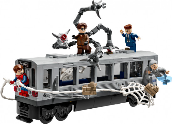 Конструктор LEGO® 76321 Человек-паук против Доктора Осьминога на поезде метро