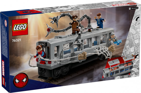 Конструктор LEGO® 76321 Человек-паук против Доктора Осьминога на поезде метро