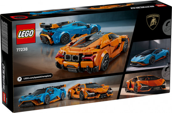 Конструктор LEGO® 77238 Champions Lamborghini Revuelto и Huracán STO