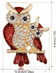 Брошь «Совы» - Фото 1