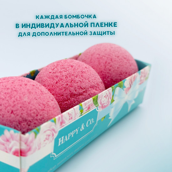 Набор шипучей соли для ванн «Happy & Co»